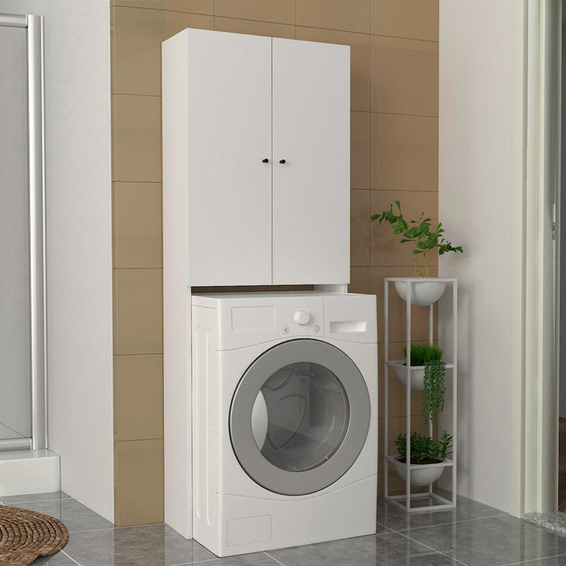 Έπιπλο πλυντηρίου Romme  χρώμα λευκό 65x27,1x180εκ. - Pakobazaar