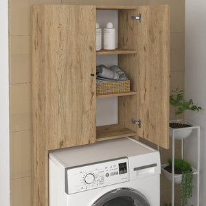 Έπιπλο πλυντηρίου Romme  χρώμα sepet oak 65x27,1x180εκ.