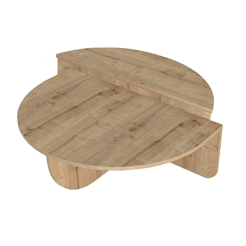 Τραπεζάκι σαλονιού Nilvia  χρώμα sapphire oak Ø85x35εκ.