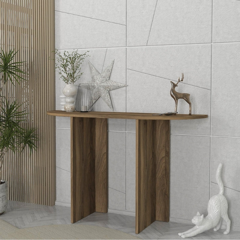 Κονσόλα Cortado  χρώμα καρυδί 120x35x75εκ. - Pakobazaar