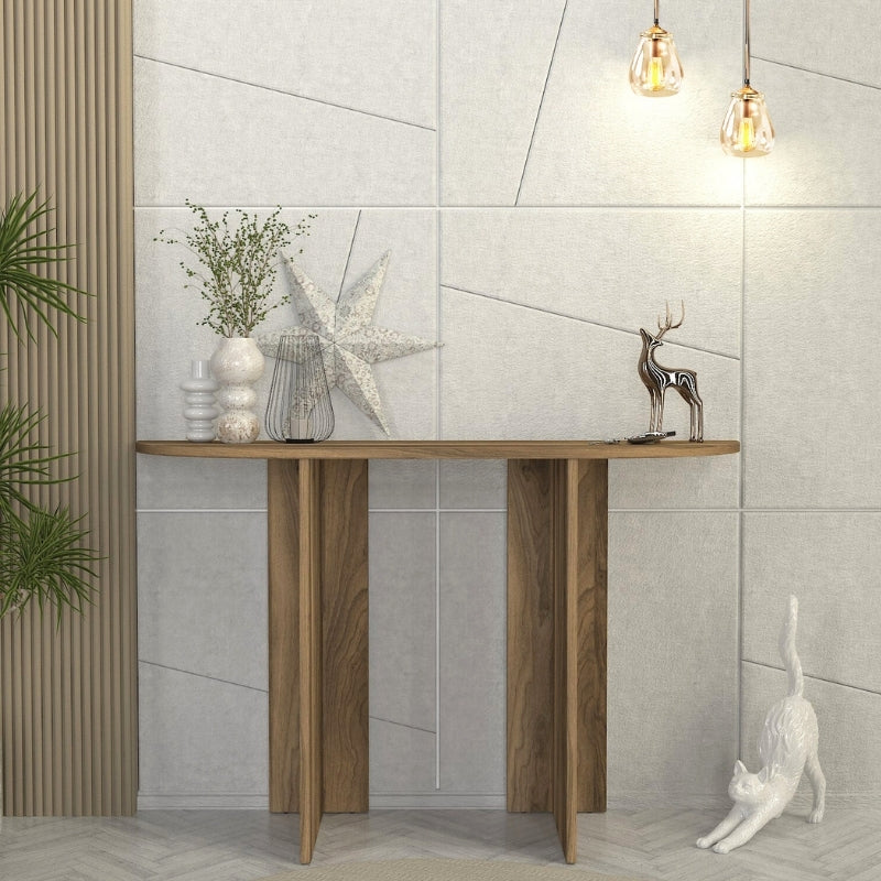 Κονσόλα Cortado  χρώμα καρυδί 120x35x75εκ. - Pakobazaar