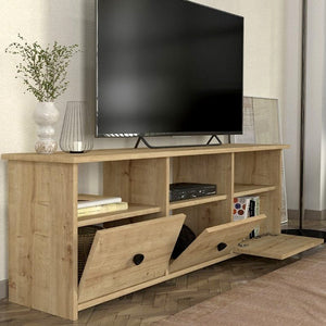 Έπιπλο τηλεόρασης Mahen  χρώμα sapphire oak 140x35x49,8εκ.
