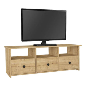 Έπιπλο τηλεόρασης Mahen  χρώμα sapphire oak 140x35x49,8εκ.