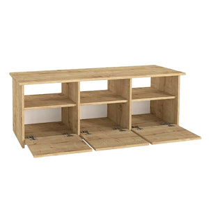 Έπιπλο τηλεόρασης Mahen  χρώμα sapphire oak 140x35x49,8εκ.