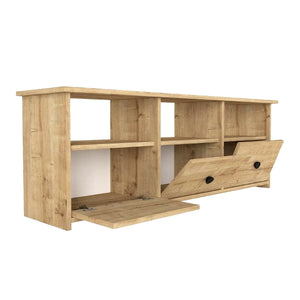 Έπιπλο τηλεόρασης Mahen  χρώμα sapphire oak 140x35x49,8εκ.
