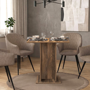 Τραπέζι Allos  χρώμα καρυδί 75x75x77εκ.