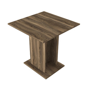 Τραπέζι Allos  χρώμα καρυδί 75x75x77εκ.