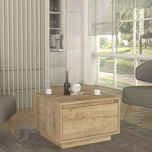 Τραπεζάκι σαλονιού Pura  χρώμα sapphire oak 60x60x40εκ.