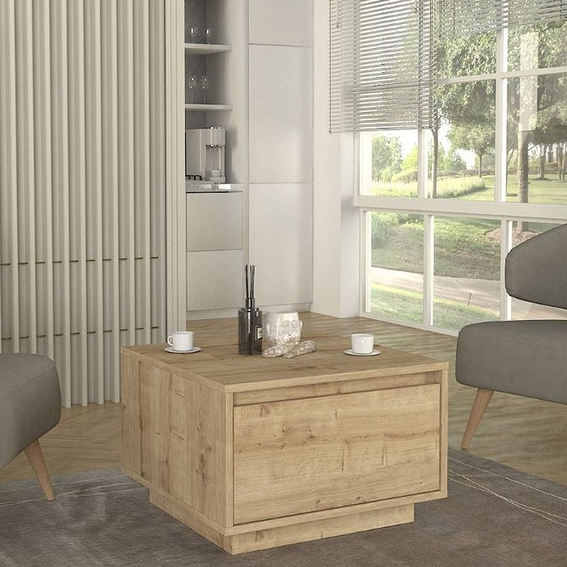Τραπεζάκι σαλονιού Pura  χρώμα sapphire oak 60x60x40εκ.