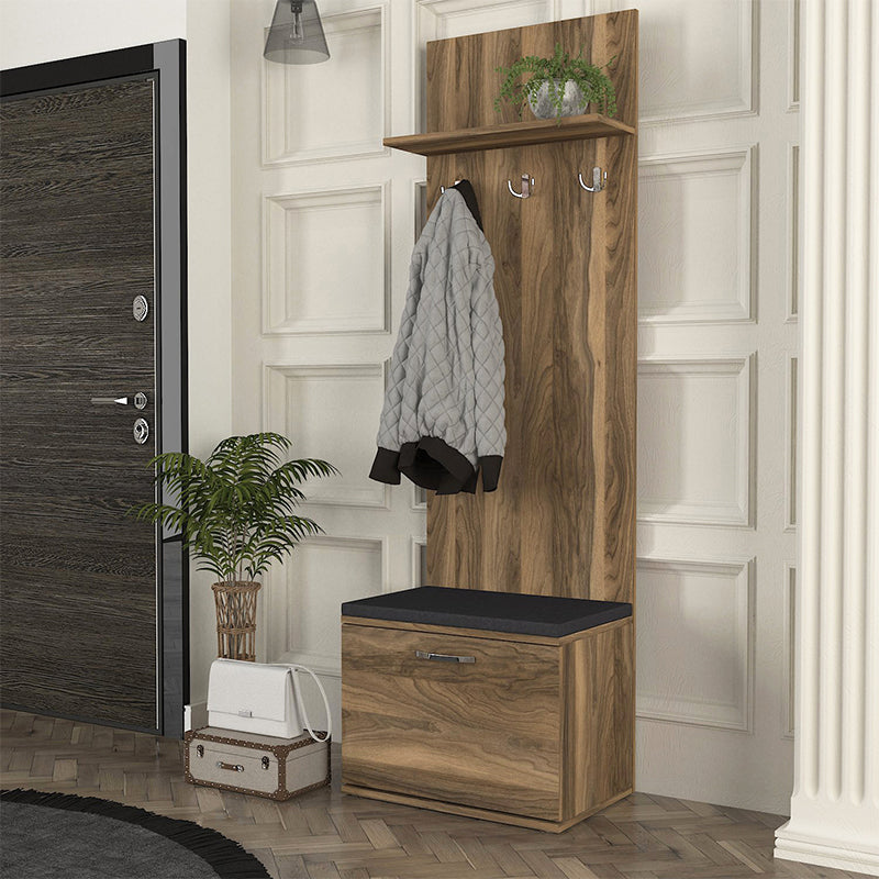 Έπιπλο εισόδου Track  χρώμα καρυδί 60x38,2x190εκ.