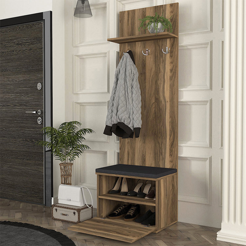 Έπιπλο εισόδου Track  χρώμα καρυδί 60x38,2x190εκ.