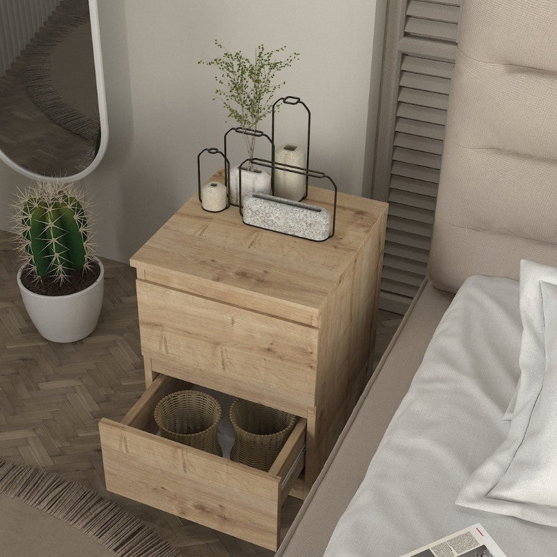 Κομοδίνο Breve  χρώμα sapphire oak 39,8x41,8x55εκ.