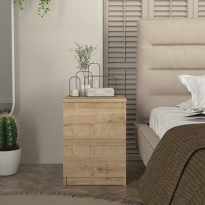 Κομοδίνο Breve  χρώμα sapphire oak 39,8x41,8x55εκ.
