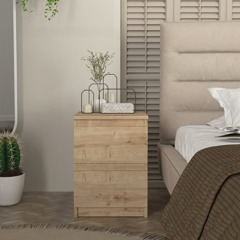 Κομοδίνο Breve  χρώμα sapphire oak 39,8x41,8x55εκ.