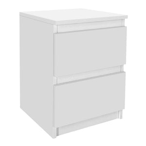 Κομοδίνο Breve  χρώμα λευκό 39,8x41,8x55εκ.