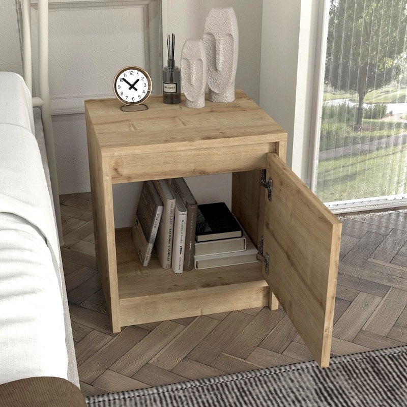 Κομοδίνο Conve  χρώμα sapphire oak 40x35x45εκ.