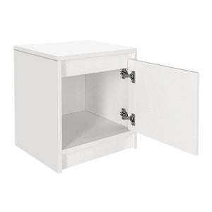 Κομοδίνο Conve  χρώμα λευκό 40x35x45εκ.