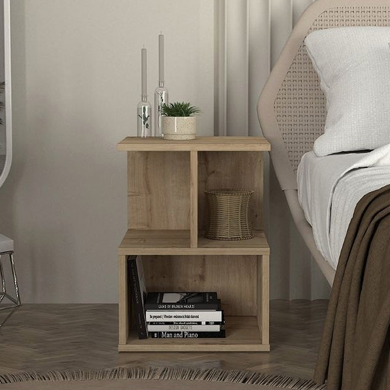 Κομοδίνο - Τραπεζάκι βοηθητικό Entiero  χρώμα sapphire oak 39,8x35x54,6εκ.