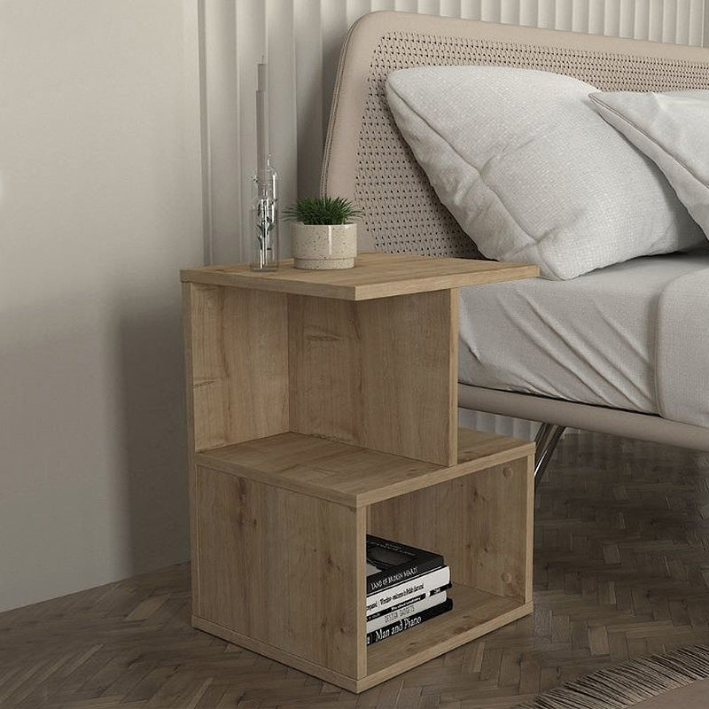 Κομοδίνο - Τραπεζάκι βοηθητικό Entiero  χρώμα sapphire oak 39,8x35x54,6εκ.