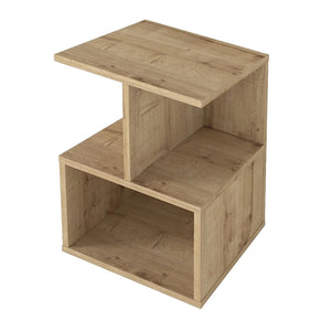 Κομοδίνο - Τραπεζάκι βοηθητικό Entiero  χρώμα sapphire oak 39,8x35x54,6εκ.