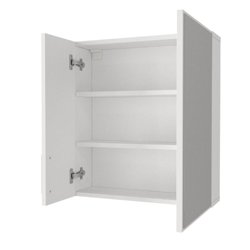 Καθρέπτης μπάνιου Ditto Μegapap χρώμα λευκό 59,6x16,4x64,8εκ. - Pakobazaar