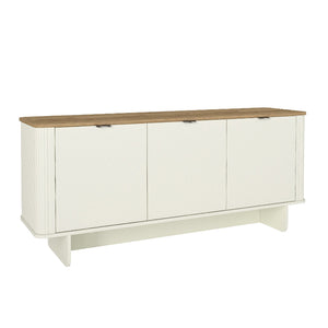 Μπουφές Bohema  χρώμα ivory - sepet oak 180x47x76,6εκ.