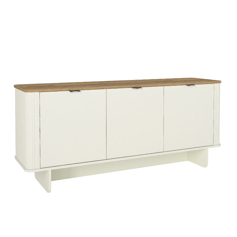Μπουφές Bohema  χρώμα ivory - sepet oak 180x47x76,6εκ.