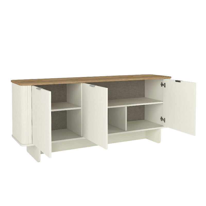 Μπουφές Bohema  χρώμα ivory - sepet oak 180x47x76,6εκ.