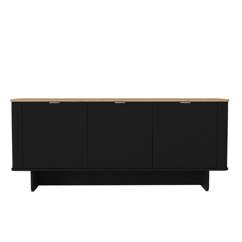 Μπουφές Bohema  χρώμα μαύρο - sepet oak 180x47x76,6εκ.