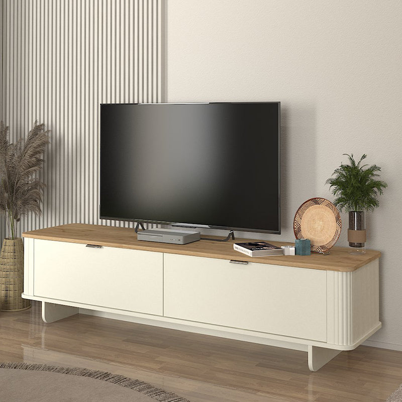 Έπιπλο τηλεόρασης Bohema  χρώμα ivory - sepet oak 180x47x45,6εκ.