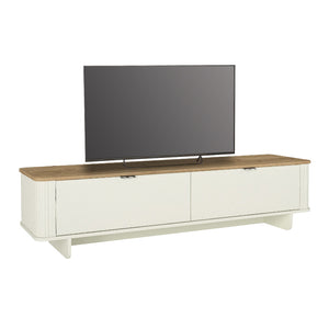 Έπιπλο τηλεόρασης Bohema  χρώμα ivory - sepet oak 180x47x45,6εκ.