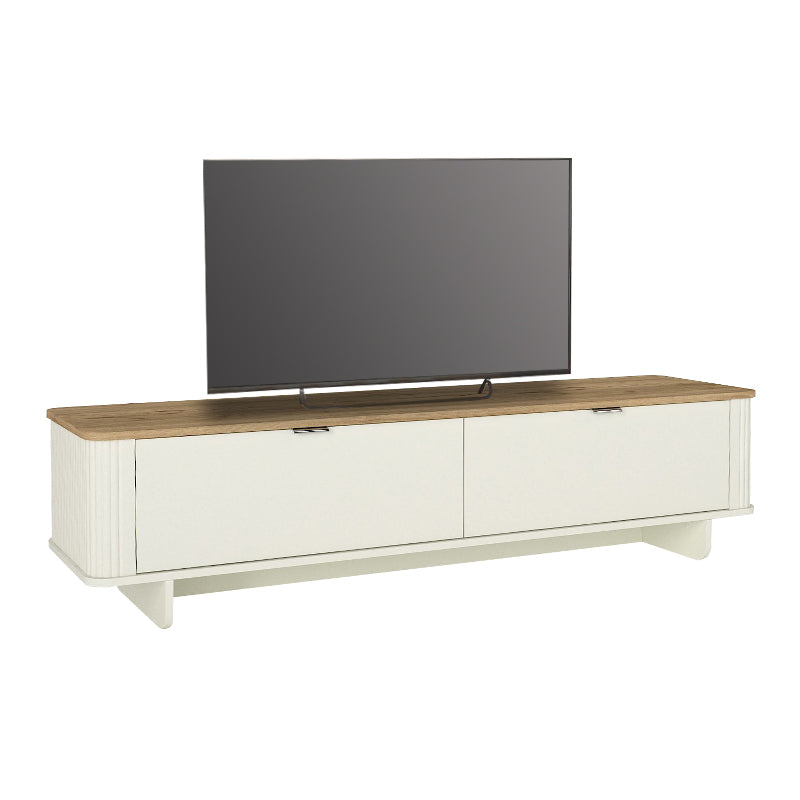 Έπιπλο τηλεόρασης Bohema  χρώμα ivory - sepet oak 180x47x45,6εκ.
