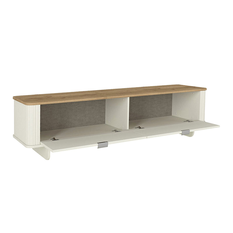 Έπιπλο τηλεόρασης Bohema  χρώμα ivory - sepet oak 180x47x45,6εκ.
