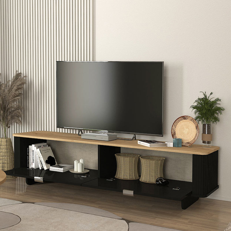 Έπιπλο τηλεόρασης Bohema  χρώμα μαύρο - sepet oak 180x47x45,6εκ.