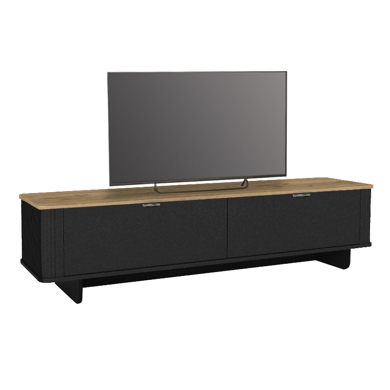 Έπιπλο τηλεόρασης Bohema  χρώμα μαύρο - sepet oak 180x47x45,6εκ.