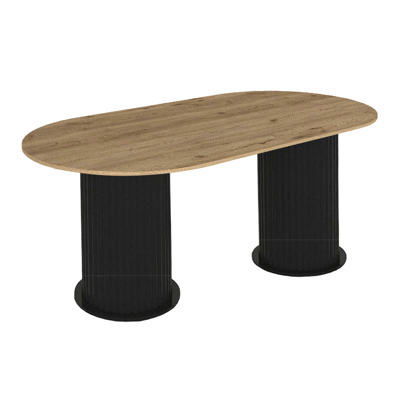 Τραπέζι Bohema  χρώμα μαύρο - sepet oak 180x90x77,7εκ.