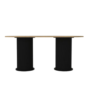 Τραπέζι Bohema  χρώμα μαύρο - sepet oak 180x90x77,7εκ.