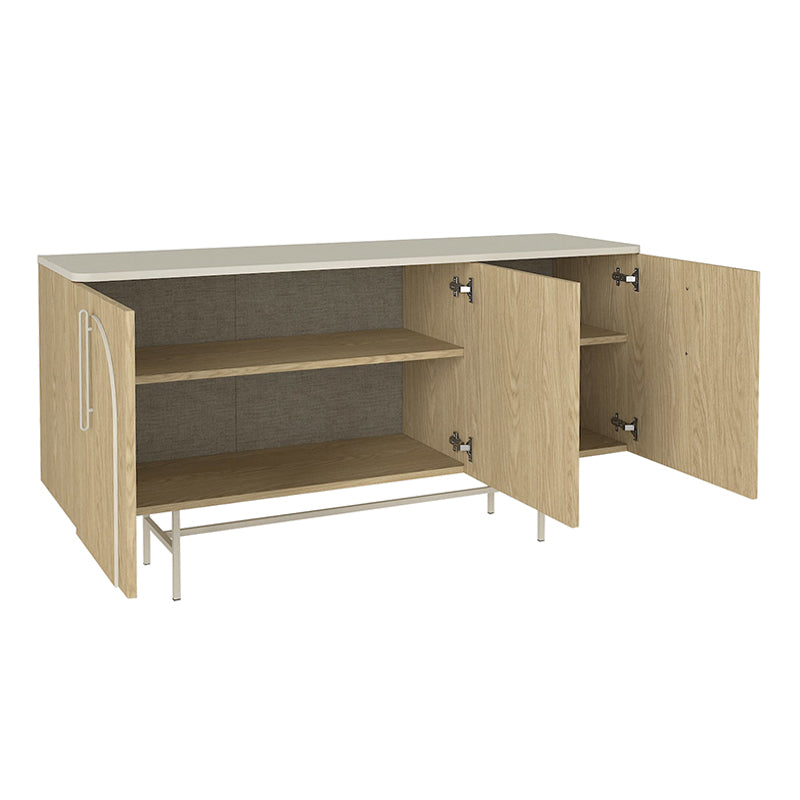 Μπουφές Rebel  χρώμα rota oak - sandstone 150x45x76,5εκ.