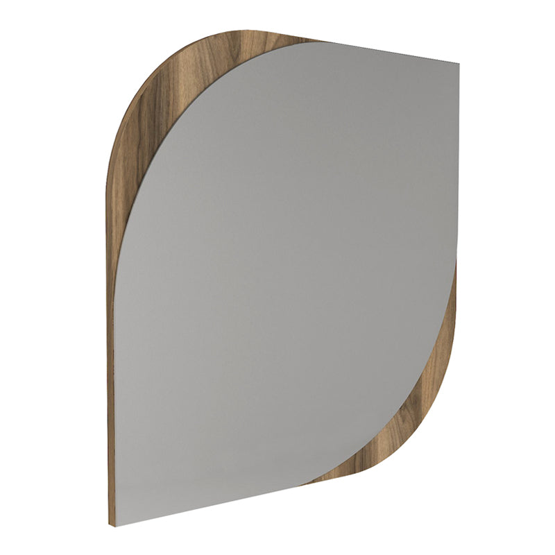 Καθρέπτης τοίχου Lava Μegapap χρώμα καρυδί 70x2,2x70εκ.