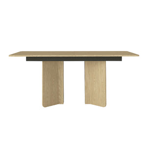 Τραπέζι Lava  χρώμα rota oak - ανθρακί 180x90x76,8εκ.