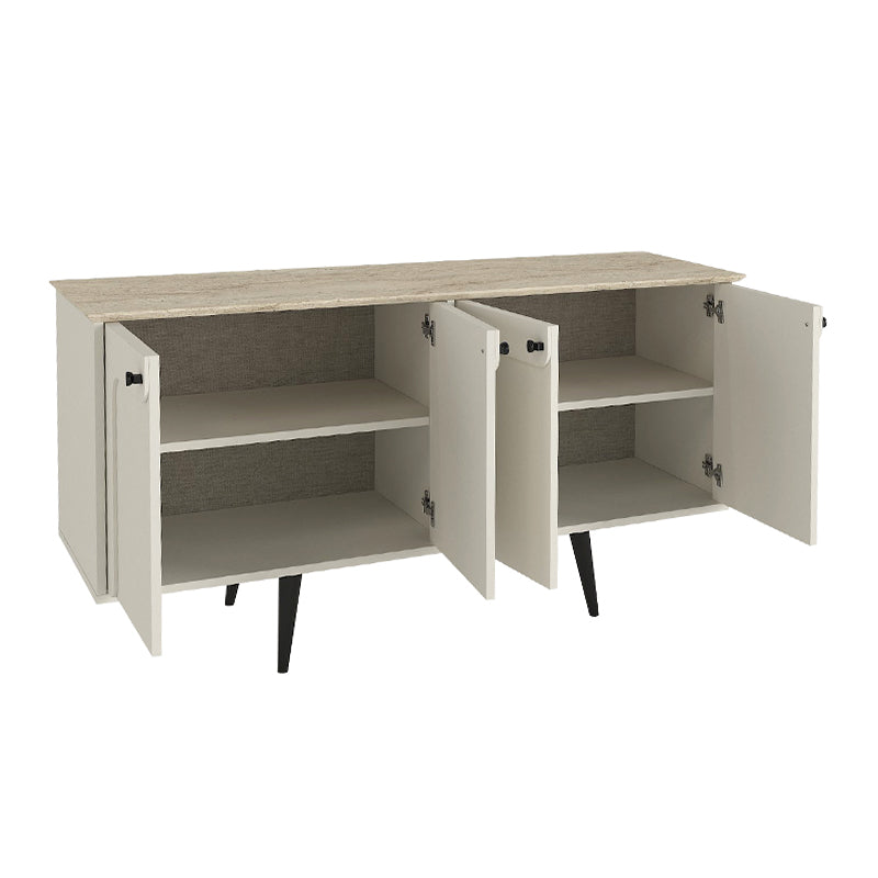 Μπουφές Sevilla  χρώμα sandstone - travertine 150x44,6x72,2εκ.