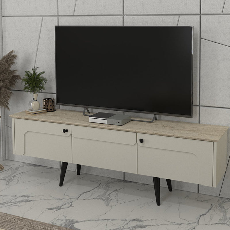 Έπιπλο τηλεόρασης Sevilla  χρώμα sandstone - travertine 150x35x45,6εκ.