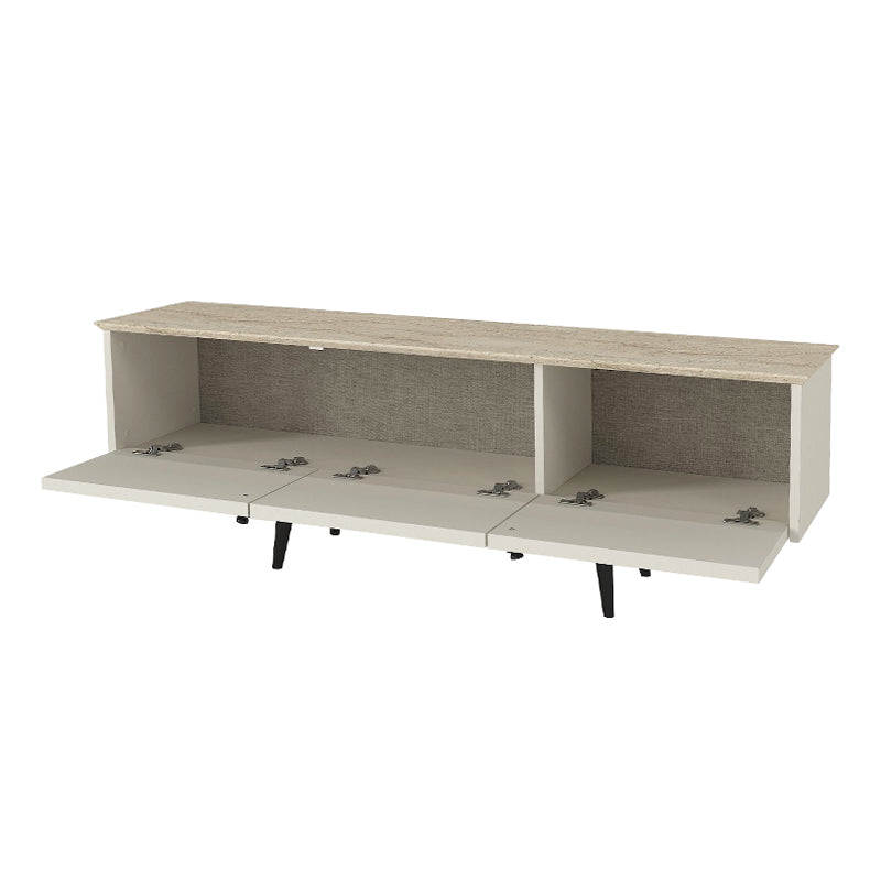 Έπιπλο τηλεόρασης Sevilla  χρώμα sandstone - travertine 150x35x45,6εκ.