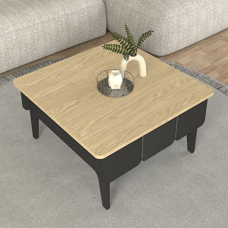 Τραπεζάκι σαλονιού Pedro  χρώμα ανθρακί - rota oak 73,2x73,2x38,6εκ.