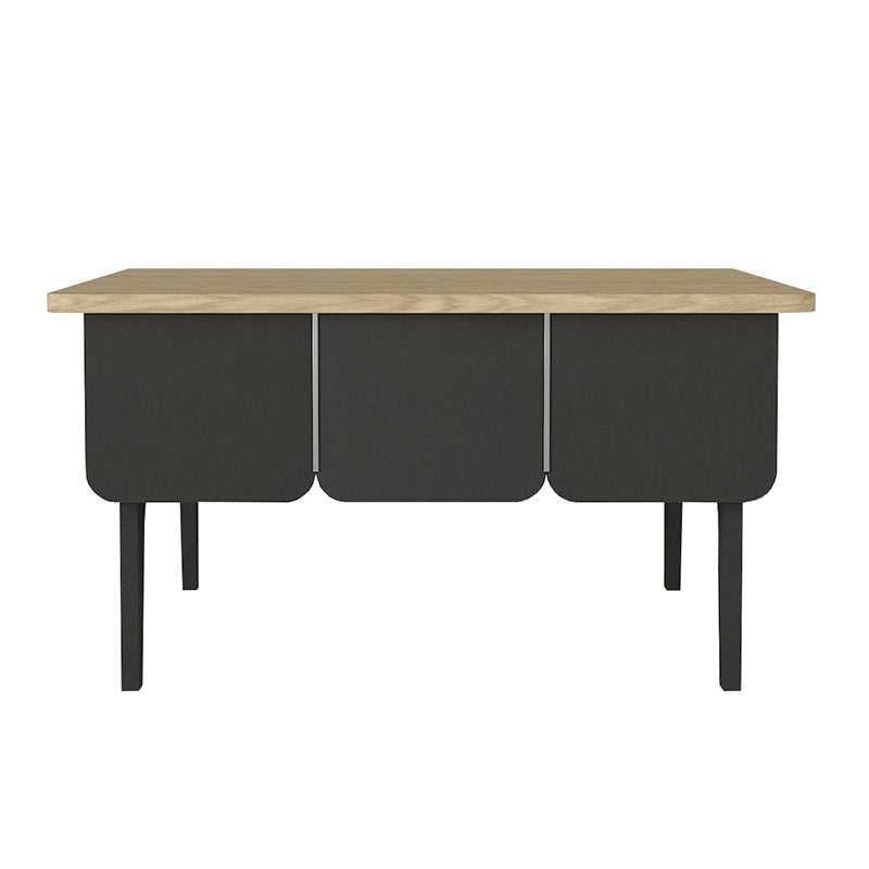 Τραπεζάκι σαλονιού Pedro  χρώμα ανθρακί - rota oak 73,2x73,2x38,6εκ.