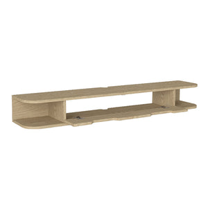 Έπιπλο τηλεόρασης επιτοίχιο Noland  με LED χρώμα rota oak 150x35x19,2εκ.