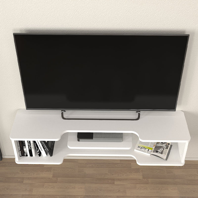 Έπιπλο τηλεόρασης επιτοίχιο Perry  χρώμα λευκό 120x29,6x25,6εκ.