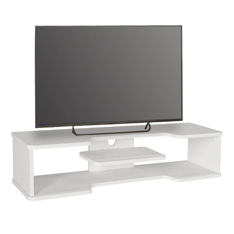 Έπιπλο τηλεόρασης επιτοίχιο Perry  χρώμα λευκό 120x29,6x25,6εκ.