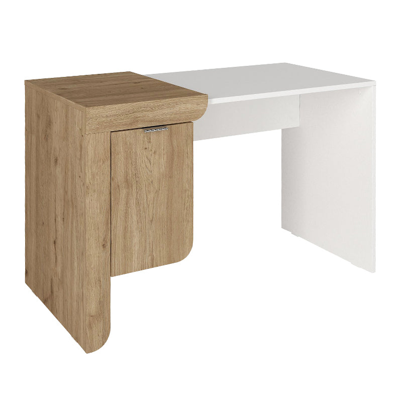 Γραφείο εργασίας Dario  χρώμα sepet oak - λευκό 120x60x73,2εκ.