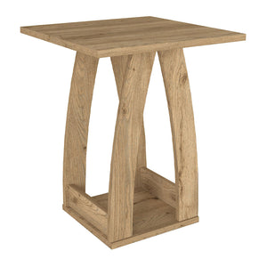 Τραπεζάκι βοηθητικό - Κομοδίνο Deros  χρώμα sepet oak 45x45x56εκ.
